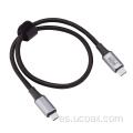 USB C a C Cable de carga rápida trenzada